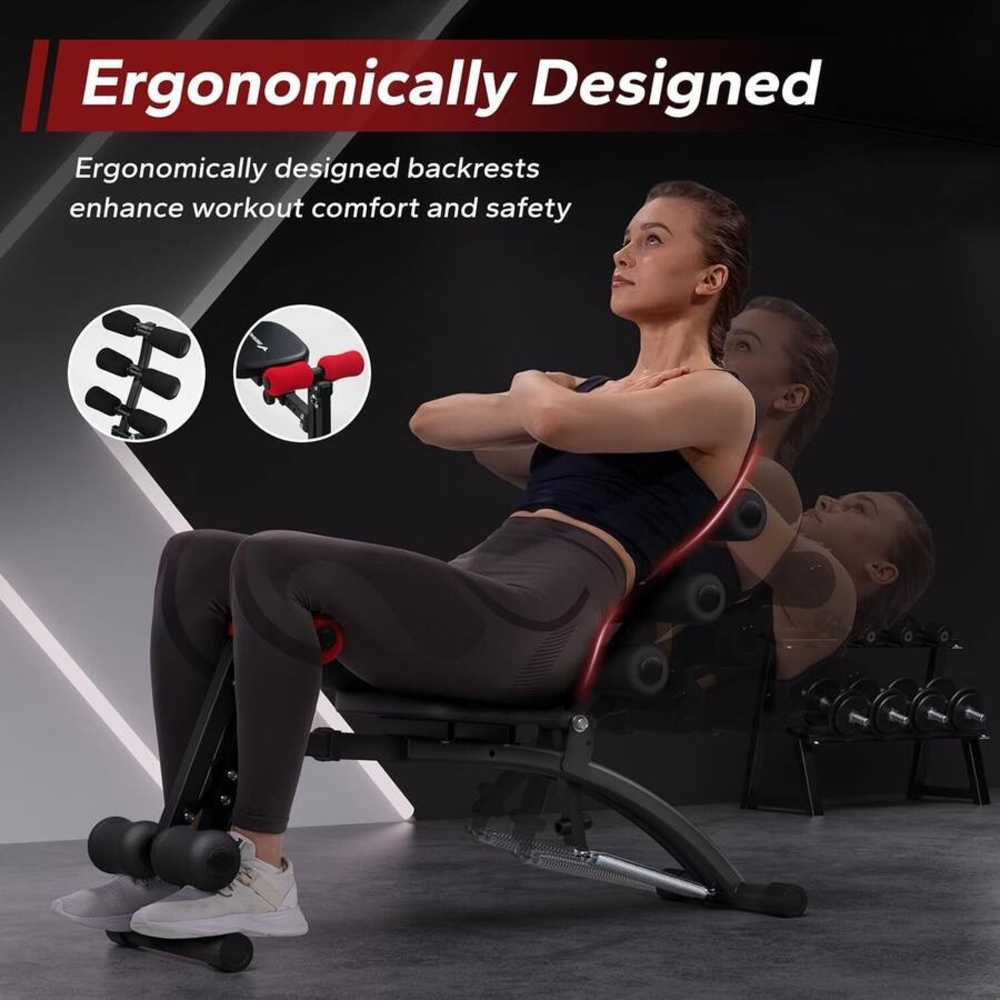 NEW MERACH- Ab Trainer Abdominal Workout Bench- Exerciser Home Fitness Machine